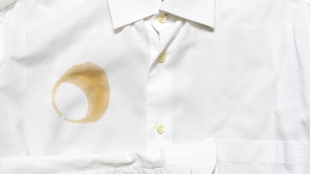 Coffee stain on fabric