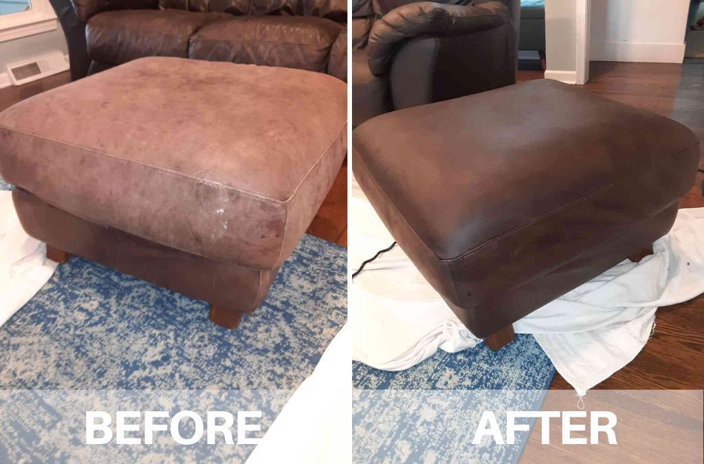 Leather furniture cleaning